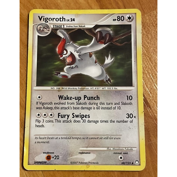 Vigoroth‎  Pokémon Card - Picture 1 of 2